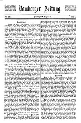 Bamberger Zeitung Freitag 29. Dezember 1854