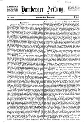 Bamberger Zeitung Samstag 30. Dezember 1854