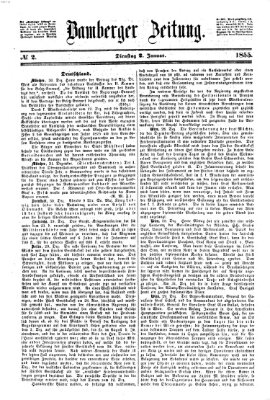 Bamberger Zeitung Dienstag 2. Januar 1855
