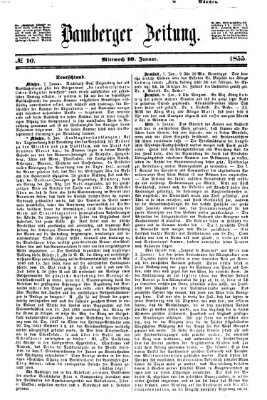 Bamberger Zeitung Mittwoch 10. Januar 1855