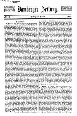 Bamberger Zeitung Freitag 12. Januar 1855