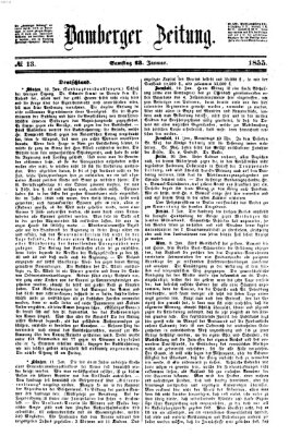 Bamberger Zeitung Samstag 13. Januar 1855