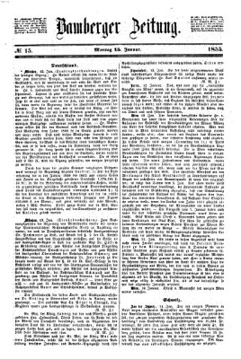 Bamberger Zeitung Montag 15. Januar 1855