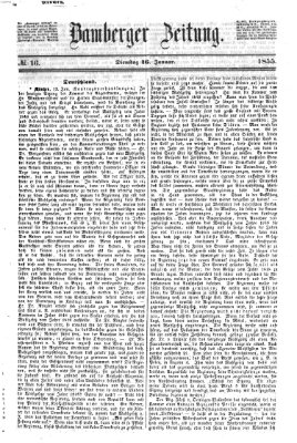 Bamberger Zeitung Dienstag 16. Januar 1855