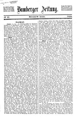 Bamberger Zeitung Mittwoch 17. Januar 1855