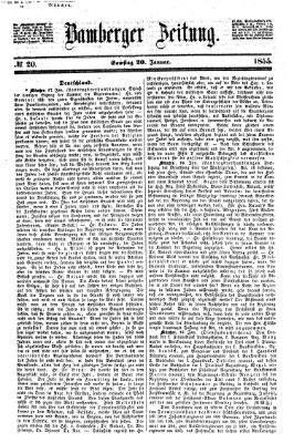 Bamberger Zeitung Samstag 20. Januar 1855