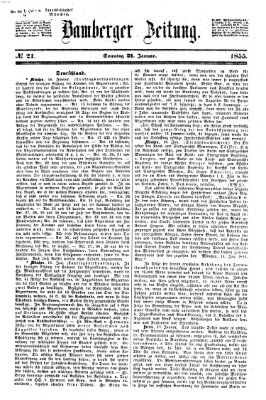 Bamberger Zeitung Sonntag 21. Januar 1855