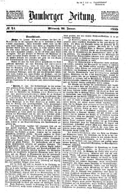 Bamberger Zeitung Mittwoch 24. Januar 1855