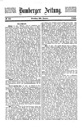 Bamberger Zeitung Dienstag 30. Januar 1855