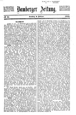 Bamberger Zeitung Samstag 3. Februar 1855