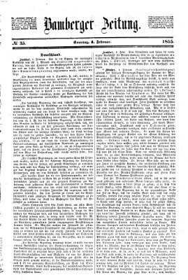 Bamberger Zeitung Sonntag 4. Februar 1855