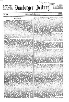 Bamberger Zeitung Mittwoch 7. Februar 1855