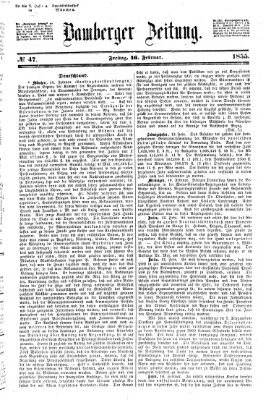 Bamberger Zeitung Freitag 16. Februar 1855