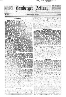 Bamberger Zeitung Donnerstag 1. März 1855