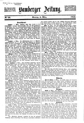 Bamberger Zeitung Montag 5. März 1855