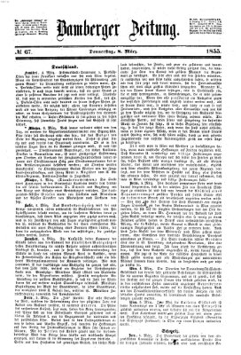 Bamberger Zeitung Donnerstag 8. März 1855