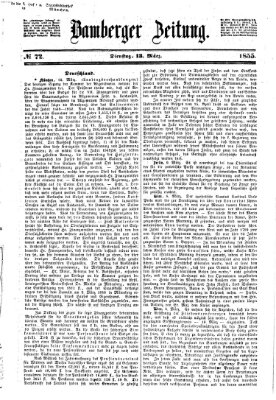 Bamberger Zeitung Dienstag 13. März 1855