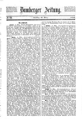 Bamberger Zeitung Samstag 17. März 1855