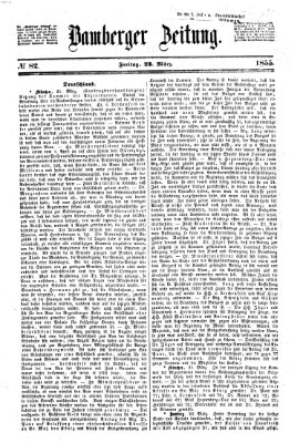 Bamberger Zeitung Freitag 23. März 1855