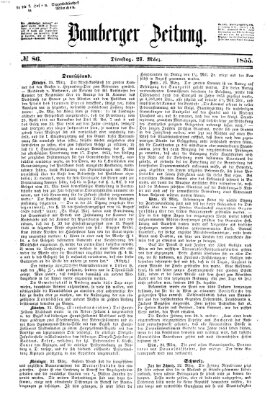 Bamberger Zeitung Dienstag 27. März 1855