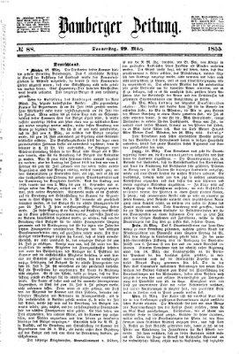 Bamberger Zeitung Donnerstag 29. März 1855