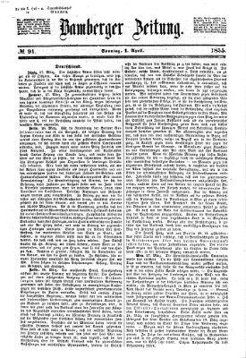 Bamberger Zeitung Sonntag 1. April 1855