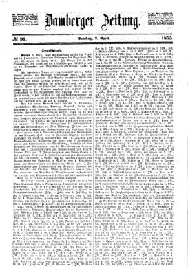 Bamberger Zeitung Samstag 7. April 1855