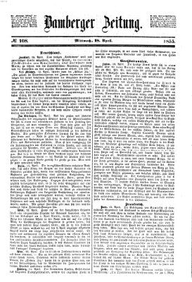 Bamberger Zeitung Mittwoch 18. April 1855