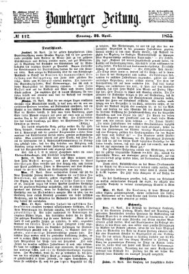 Bamberger Zeitung Sonntag 22. April 1855