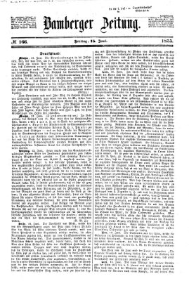 Bamberger Zeitung Freitag 15. Juni 1855