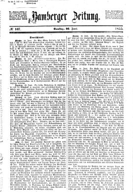 Bamberger Zeitung Samstag 16. Juni 1855