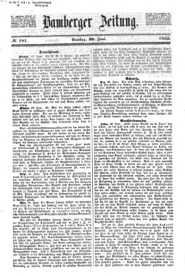 Bamberger Zeitung Samstag 30. Juni 1855