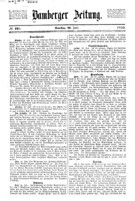 Bamberger Zeitung Samstag 14. Juli 1855