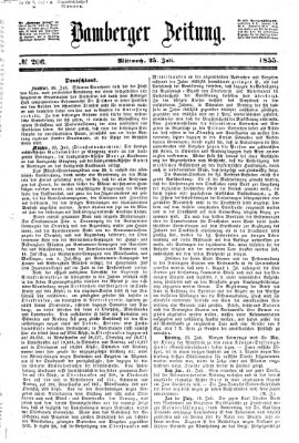 Bamberger Zeitung Mittwoch 25. Juli 1855