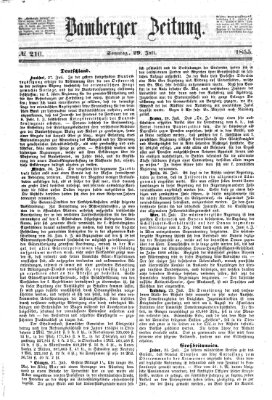 Bamberger Zeitung Sonntag 29. Juli 1855