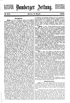 Bamberger Zeitung Freitag 3. August 1855