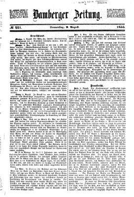 Bamberger Zeitung Donnerstag 9. August 1855