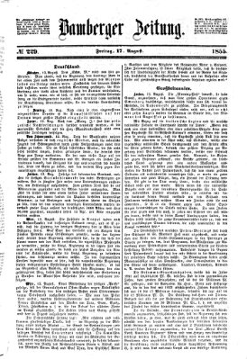 Bamberger Zeitung Freitag 17. August 1855