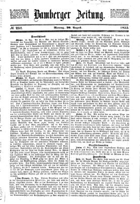 Bamberger Zeitung Montag 20. August 1855