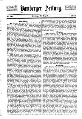 Bamberger Zeitung Dienstag 28. August 1855