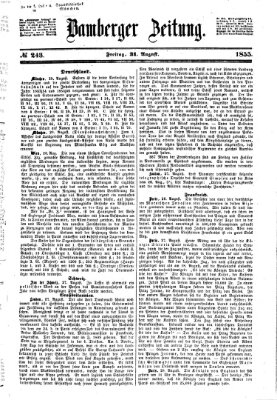 Bamberger Zeitung Freitag 31. August 1855