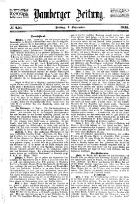 Bamberger Zeitung Freitag 7. September 1855