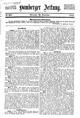 Bamberger Zeitung Mittwoch 19. September 1855