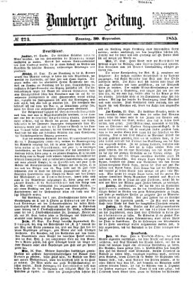 Bamberger Zeitung Sonntag 30. September 1855