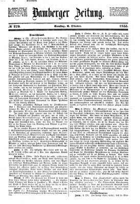 Bamberger Zeitung Samstag 6. Oktober 1855