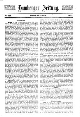 Bamberger Zeitung Montag 15. Oktober 1855