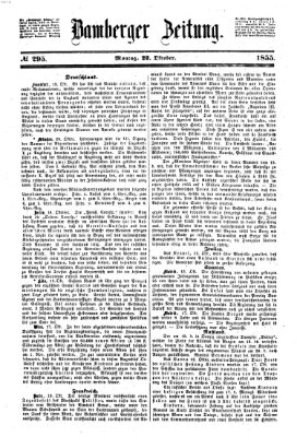 Bamberger Zeitung Montag 22. Oktober 1855