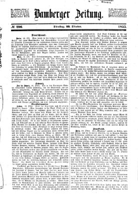 Bamberger Zeitung Dienstag 23. Oktober 1855