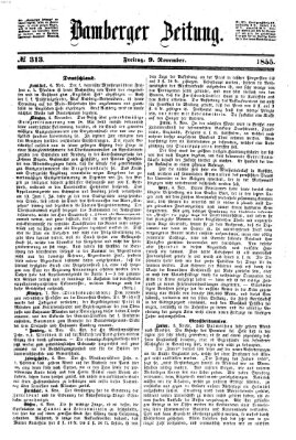 Bamberger Zeitung Freitag 9. November 1855