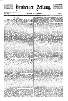 Bamberger Zeitung Samstag 17. November 1855